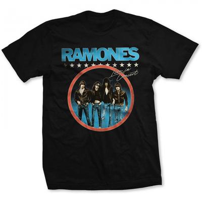 Ramones Camiseta adulta unissex com fotografia ao vivo em concerto