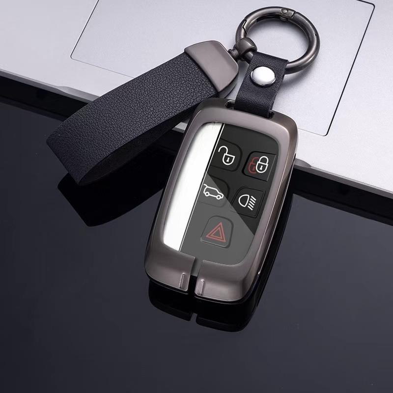 Car Key Case Cover For Land Rover Range Rover Sport Evoque Velar Discovery 5 Jaguar XE XF E-Pace F-Pace A9 A8 A9 X8 XJ XFL XJL