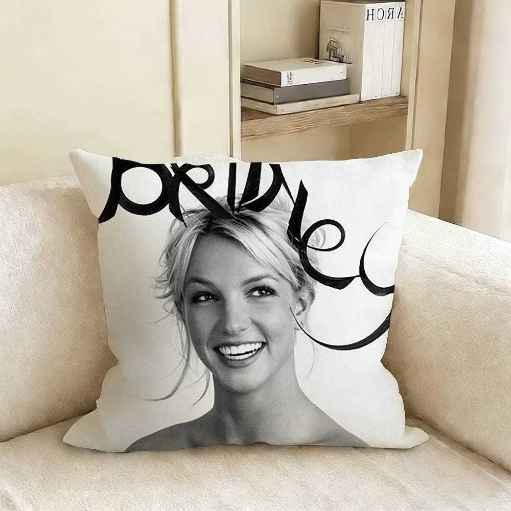 BBritney SSpears Pillow Case Living Room Sofa Cushion Cover Suitable For Home Bedroom Room Decoration