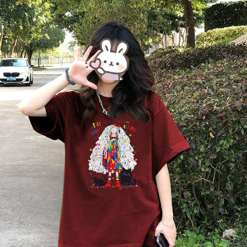 VEZFAA Damenmode Casual Sommer Frühling Kurzarm O-Ausschnitt Blusen & Hemden