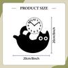 Acrylic Cat Design Silent Hanging Wall Clock Decorative Pendulum Ornament Suitable for Bedroom
