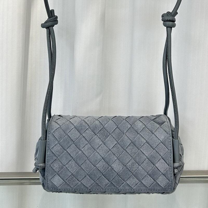 New Leather Cowhide Suede Woven Small Square Bag Tote Bag Pillow Bag Single Shoulder Crossbody Handbag Women's Bag