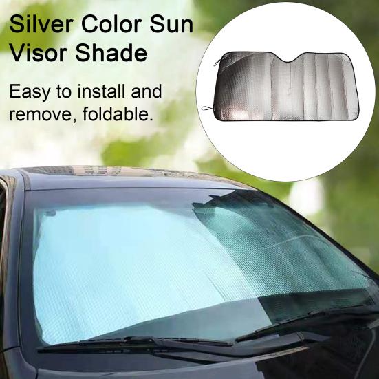Car Windshield Sun Shade Thicken Double-Sided Available UV Protection Folding Auto Front Window Sunshade Visor Cover Car Accessories