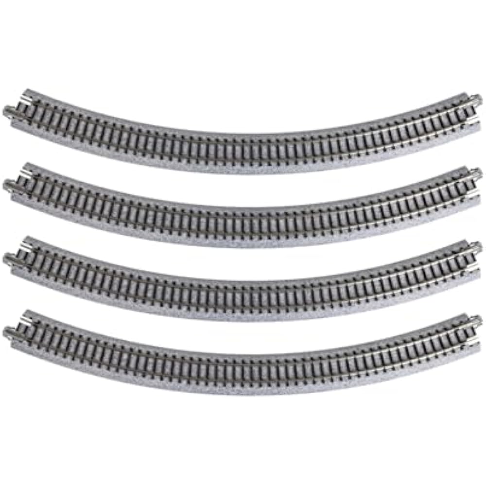 KATO N Gauge Curved Line R348-45° 4 Pack 20-132 Model Train Supplies