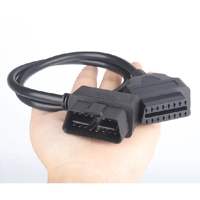 Jieyuan OBD16-Pin Male To Female Conversion Cable OBD2 Extension Cable Connector Adapter Used For Diagnostic Tools