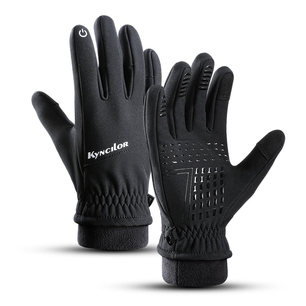 Outdoor-Reithandschuhe für Herren und Damen im Herbst und Winter, verdickter Plüsch, warm, winddicht, rutschfest und verschleißfest, Touchscreen