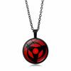 anime merchandise Naruto Sharingan Pendant Necklace Men Women Versatile Circular accessories Sweater Chain toys gifts for kids