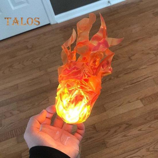 Halloween Floating Fireball Artificial Fake Flame Floating LED Ball Prop Illuminated Fireball Decor Halloween Decoration