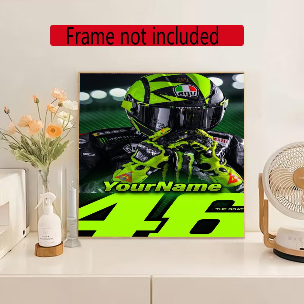 Doctor46 Personalized Name Round Diamond Painting Kit Diamond Embroidery Painting Rhinestones Mosaic Frameless Handwork Decoration Arts