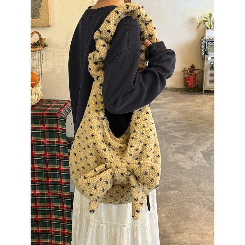Large-capacity Bow-shaped Tote Bag, Perfect for Commuting and Versatile Single-shoulder Crossbody Bag