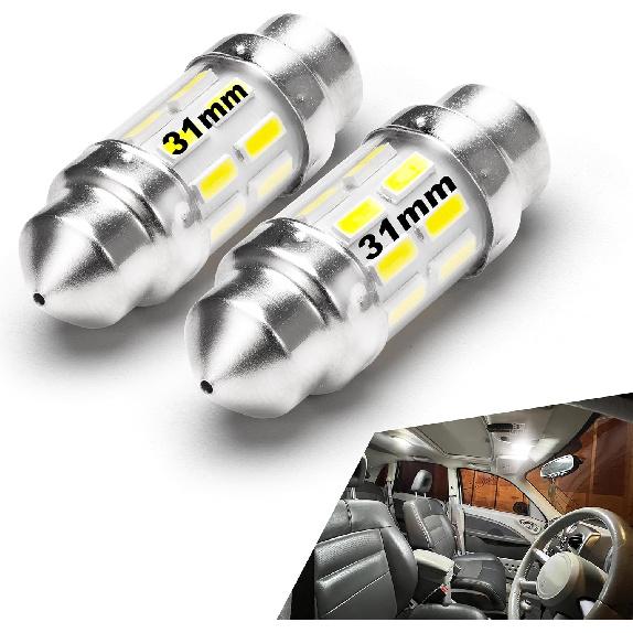 Super Bright 1157 BAY15D LED Bulbs, 3w 2357 2057 7528 LED Brake Light Bulb, 6000k Daylight White 350LM BAY15D Bulb for RV Car Camper Trailer Back Up
