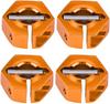 4Pcs 12mm Hex Wheel Hub Adapters – Universal for 1/10 RC Cars HSP Sakura – 5mm Height, Orange