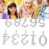 20PCS Number Candle Holder Set Reusable Metal Numeral Birthday Cake Candle Holders Cake Topper Decoration for Party Celebration