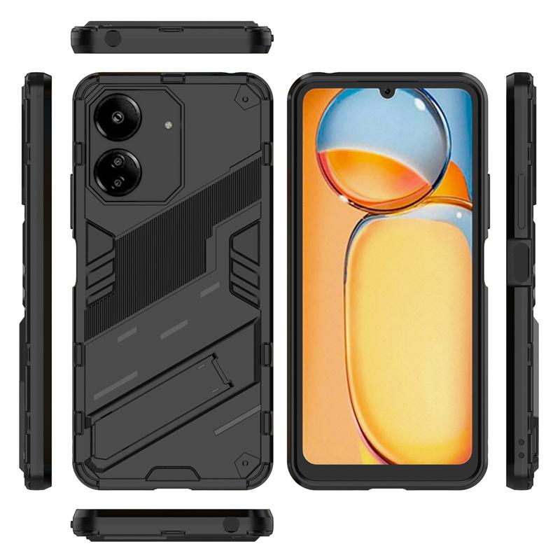 For Xiaomi Redmi 13C Cover Case Redmi 13C Capas Armor Phone Bumper Back Kickstand Shockproof Holder Cover For Redmi 13C Fundas