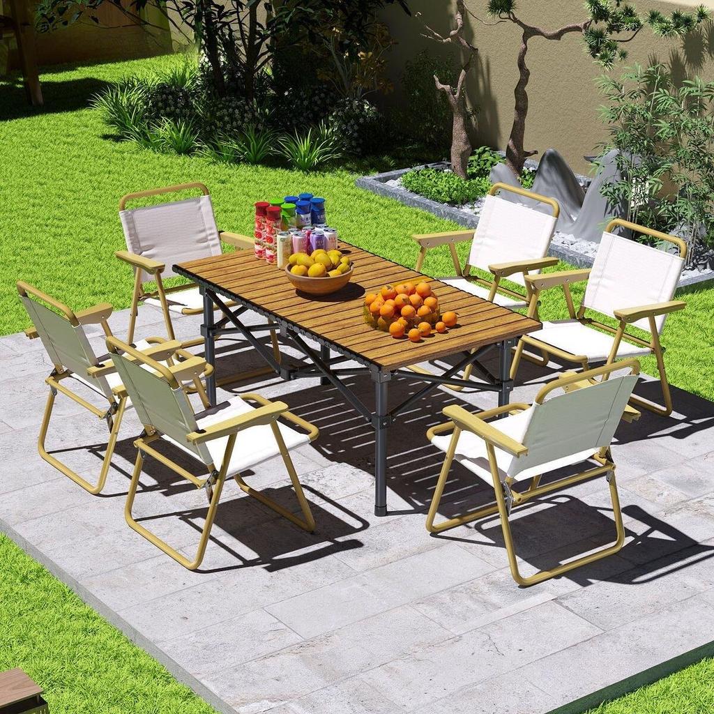 Folding Outdoor Table and Chair Set with Storage Bag - Quick Fold, Easy Store, Perfect for Fishing, Picnics, and Night Markets