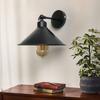 1Pc Black Industrial Swing Arm Wall Lamp, E27 Bulb Base, Living Room, Bedroom, Study, Bedside Lighting Fixture (without Bulb)