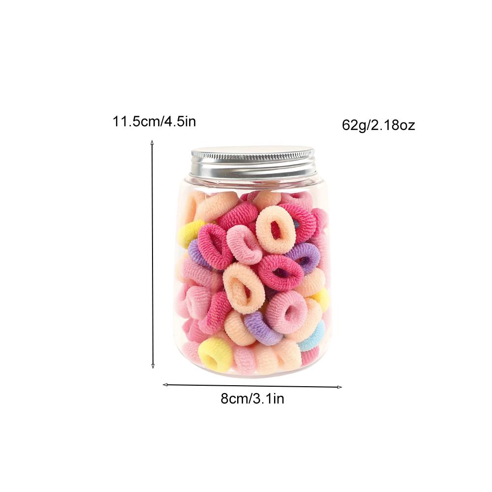 100Pcs Colorful Women Girls Elastic Hair Bands Ponytail Hold Small Hair Tie Rubber Bands Scrunchie Hair Accessories for Women