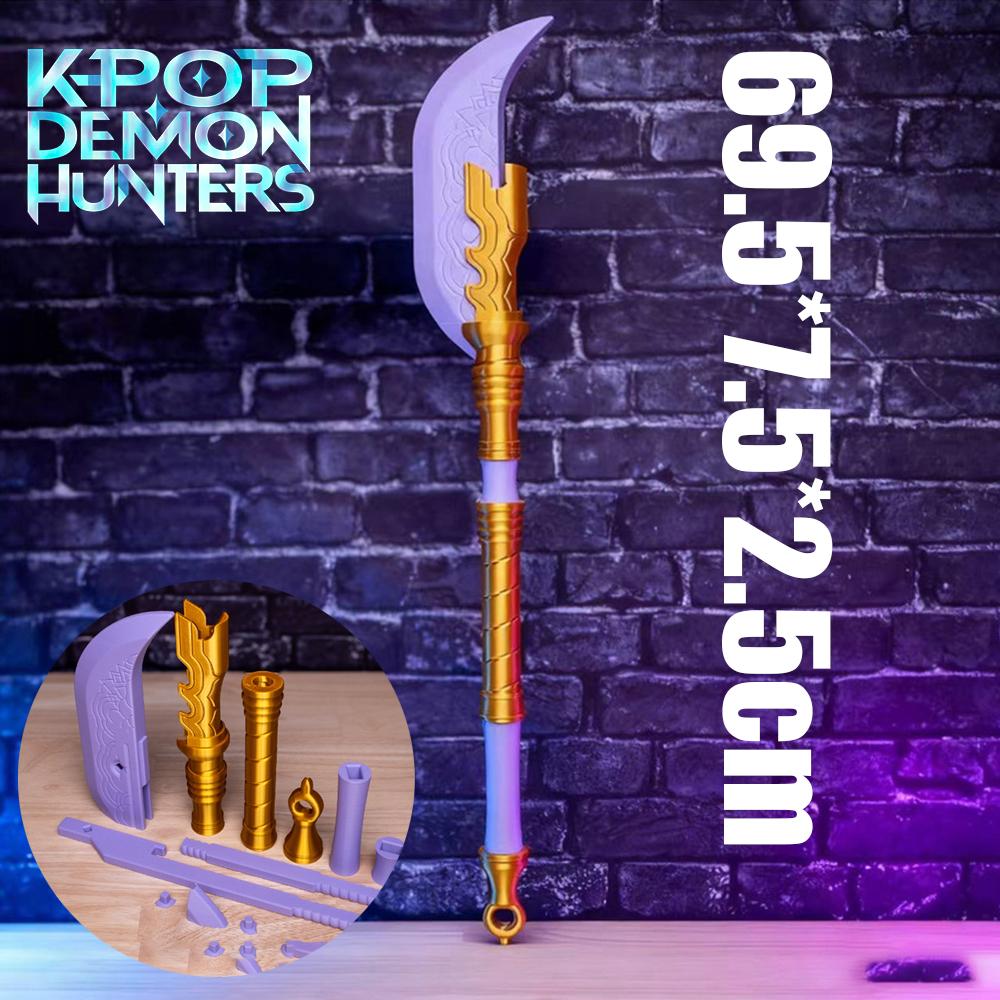 KPop-Demon Hunter Rumi Cosplay Miecz Kostium Filmowy Akcesoria Kawaii Długi Nóż Fioletowy Miecz Boże Narodzenie Rekwizyt do Odgrywania Ról Prezent