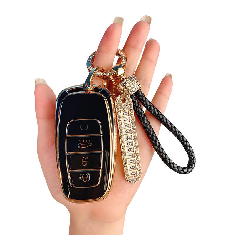 Applicable To Hongqi H5 Key Set 23 H9 Hs7 Shell H7 Buckle Eqm5 Special E-hs3 High-end Hs5 Car Men and Women