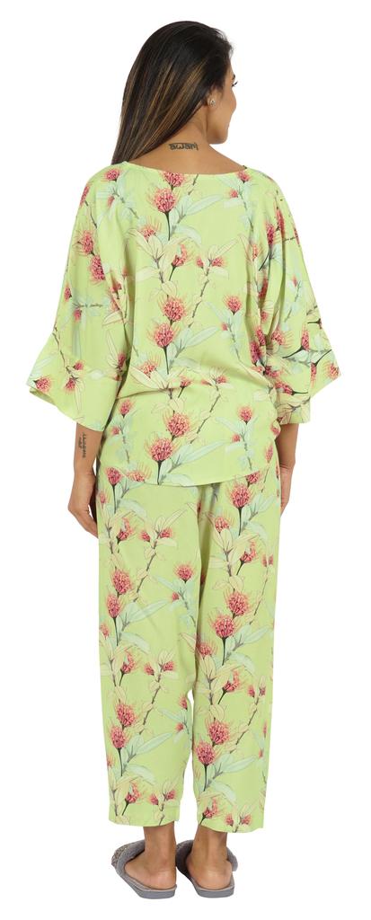 Phagun Women Loungewear 2Pcs Pajama Set Sleepwear Top & Pajama Asian