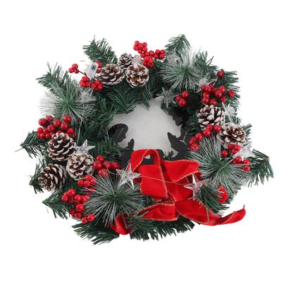 Xmas Wreath Decoration Berries Xmas Wreath Rattan Decoration Accessories