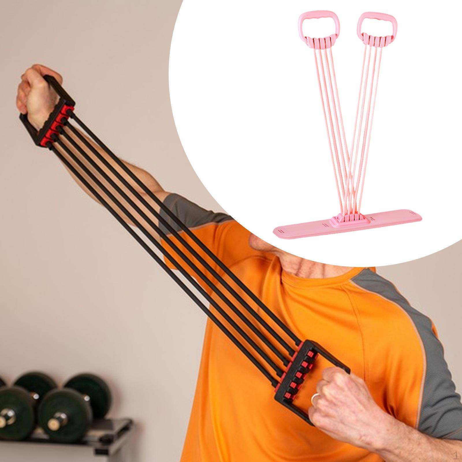 

Elastic Band for Fitness Training, Adjustable Equipment Strengthening Body in Home Gym with Foot Pedal