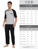 MoFiz Summer Loungewear Short Sleeve Top and Bottom Loose Fit Sweatshirt with Soft and Breathable and Plus Sizes Perfect Gift Men's Set, Pockets,