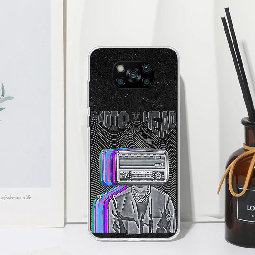 Bnad R-Radiohead Phone Case For Xiaomi Poco X7 X6 X5 M7 M8 Pro F7 Ultra Redmi 15C 15 13C 13 12C 12 10 10C 10A Art Fundas Poco X7