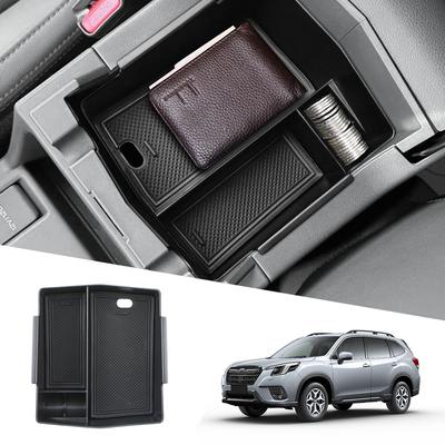 Car Center Console Organizer Tray for Subaru Forester 2019 2020 2021 2022 2023 2024 Central Armrest Storage Box Accessories