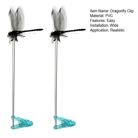 Dragonfly Clip for Insects Repellent 3D Artificial Dragonfly Hat Clip Clip-on Realistic Dragonfly for Outdoor Backyard Garden Decor