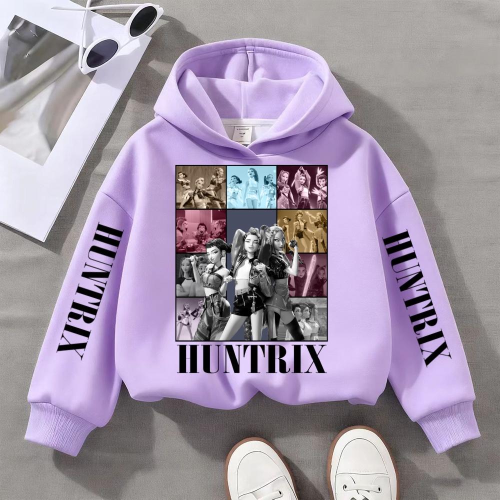 

Fashion Children s Clothing Cartoon Printed Sweatshirt Casual Comfort Hoodie Girls 160 фиолетовый