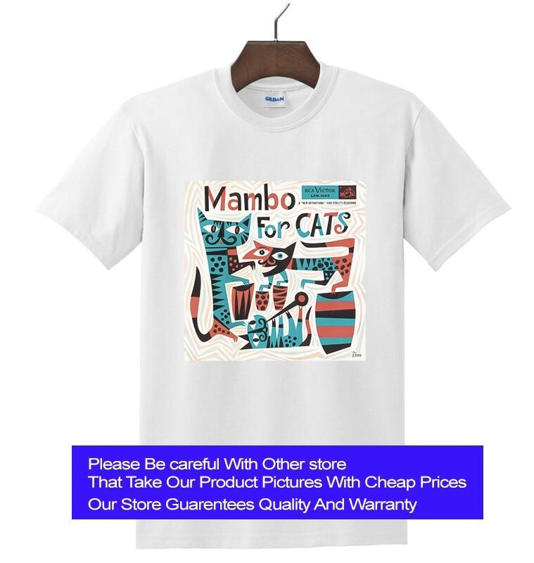 Футболка Mambo For Cats, Новая футболка, Подарок папе маме футболка, Музыкальная футболка S - 5XL Унисекс футболка S
