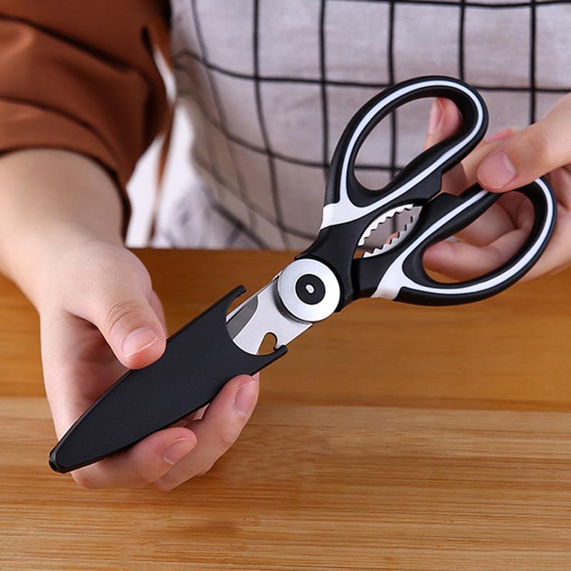 Multifunction Kitchen Scissors with Shell Stainless Steel Poultry Chicken Bone Cutter Meat Shear