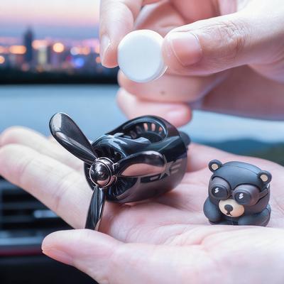 Cute Bear Car Fragrance Cartoon Cute Air Outlet Car Fragrance Car Supplies Car Perfume Car Fragrance