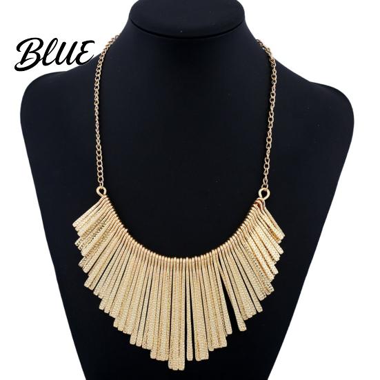 Choker Raffinato Gioielli Barre Scintillanti Collana Metallica Pettorina Collare Chunky