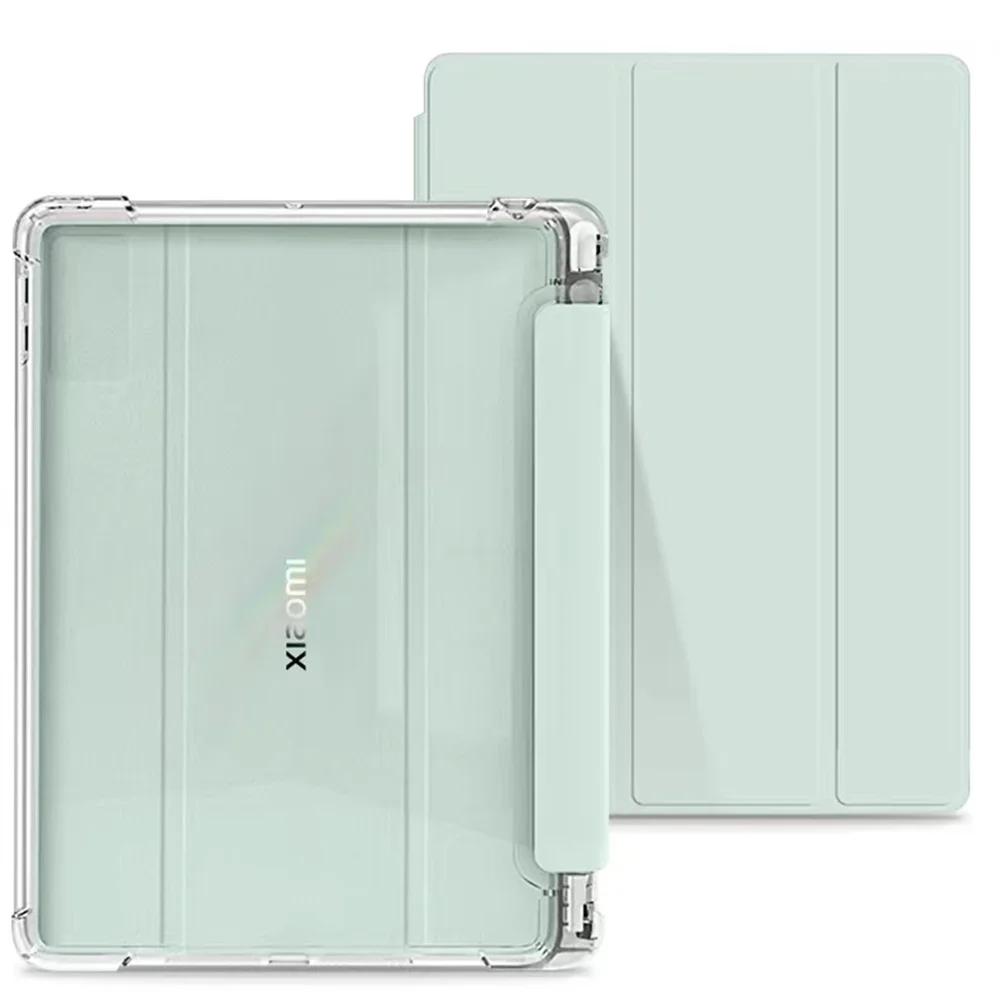 Pour Xiaomi Pad 7 Pro 11,2 Pouces Étui Pliant avec Porte-Crayon Étuis Magnétiques pour Tablette pour Xiaomi Pad 7 Housse en Cuir Transparent Xiaomi 7 11.2inch