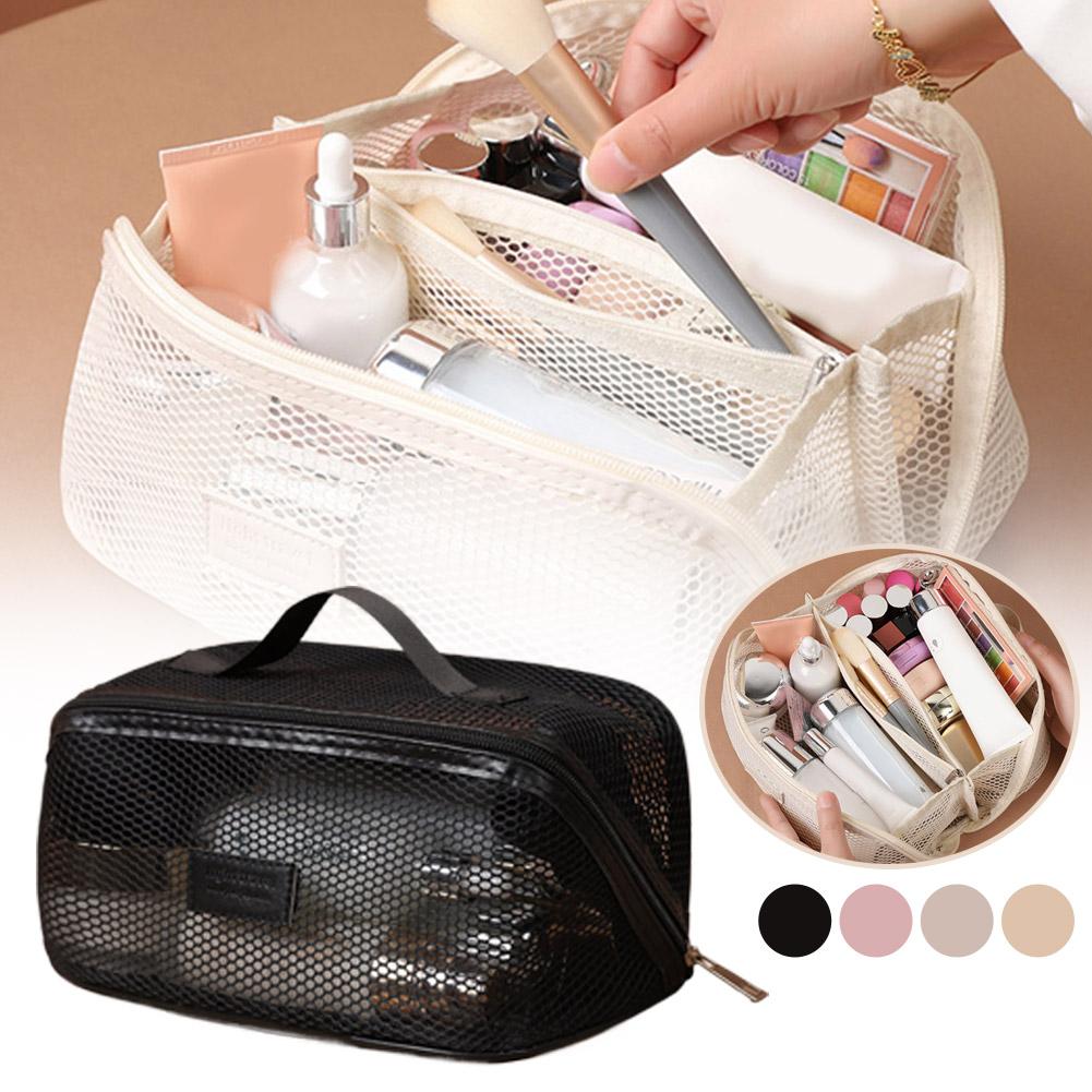 Transparent Mesh Women's Cosmetic Bag
