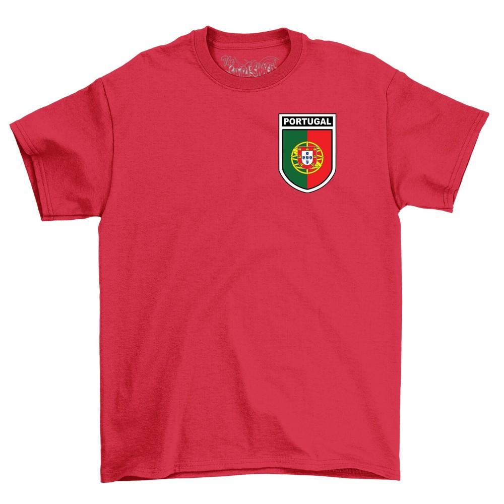 Portugal Football Badge T-Shirt, Men's Women's and Kids Euro 2024 England Fan