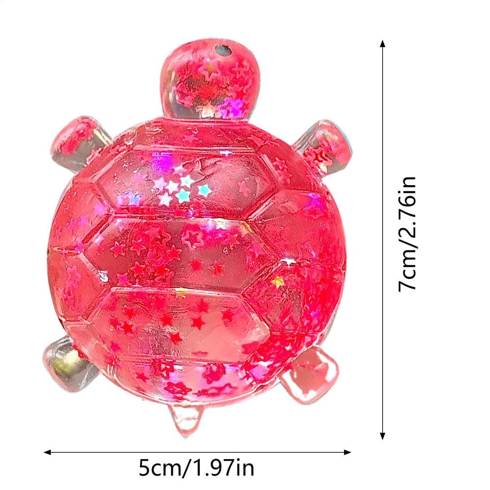 

Glitter Turtle Shape Squeeze Toys Party Favors Sensory Fidget Toys for Home School Classroom Dorm College Travel Road Trip