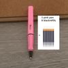 1Pc Ballpoint Pen + 8 Refills Black Blue Red Ink Gel Pen Bullet Tip 0.5mm Rollerball Pen School Office Supplies Stationery Pen