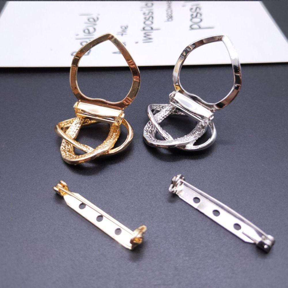 Flower Pearl Crystal Shawl Clip Korean Style Brooch  Exquisite   Decoration