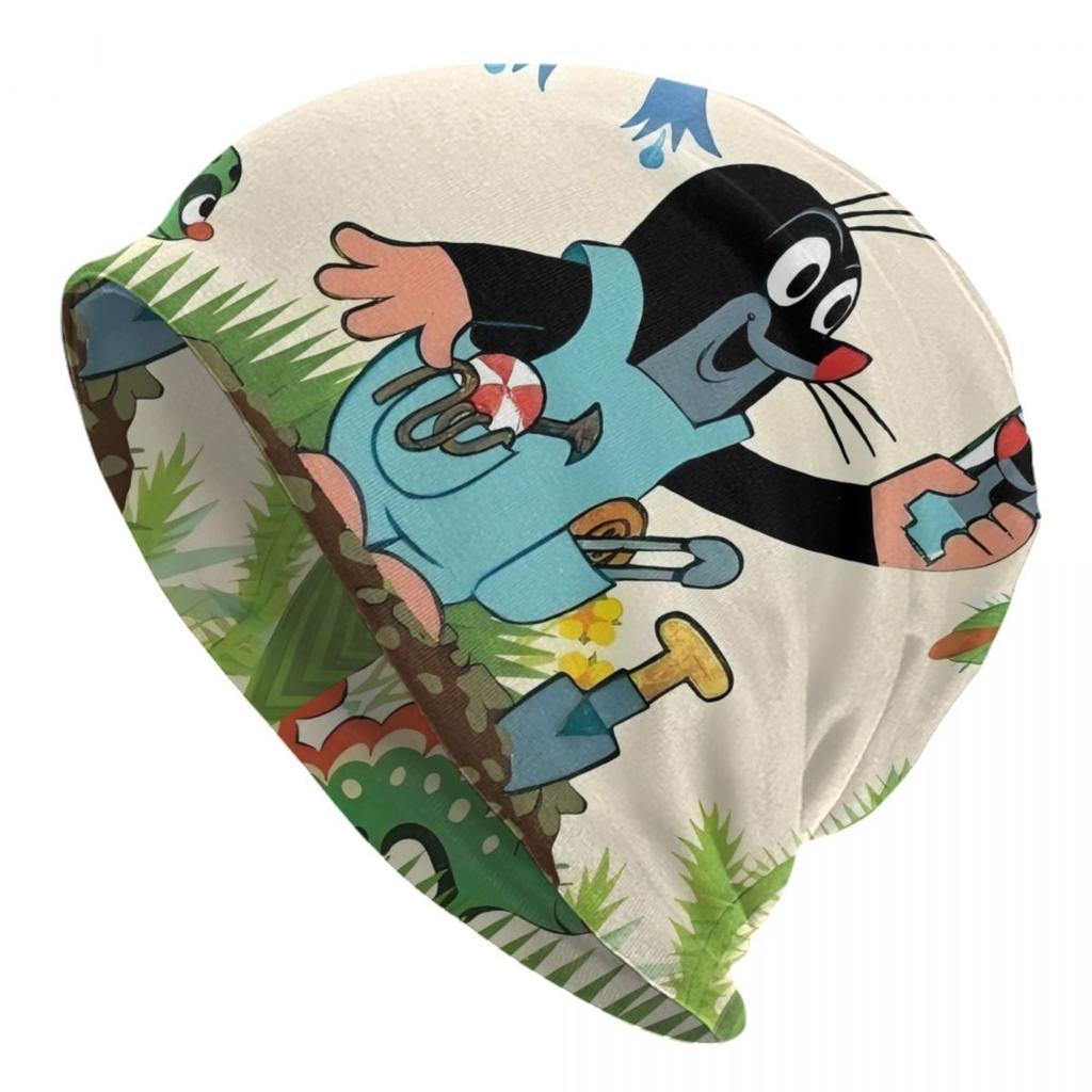 Cartoon Czech The Little Mole Bonnet Beanie Knit Hat Unisex Women Fashion Unisex Krtek Krtecek Warm Winter Skullies Beanies Caps