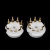 1 Pcs Gold Plated 9Pin Pcb Ceramic Tube Socket Valve Base For 12Ax7 12Au7 Ecc8383