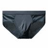 Men Briefs Mesh Stretchy Plus Size Hollow Out Tummy Tightening Underpants for Home