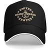 United States Coast Guard Anchor Logo Baseball Cap Polyester Adjustable Snapback Casual Outdoor Hat