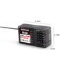 Radiolink R6F 6-Channel 2.4GHz RC Receiver with Voltage Telemetry, 400M Long-Range Control, for RC Crawlers, Drift Cars, and Boats, Compatible with