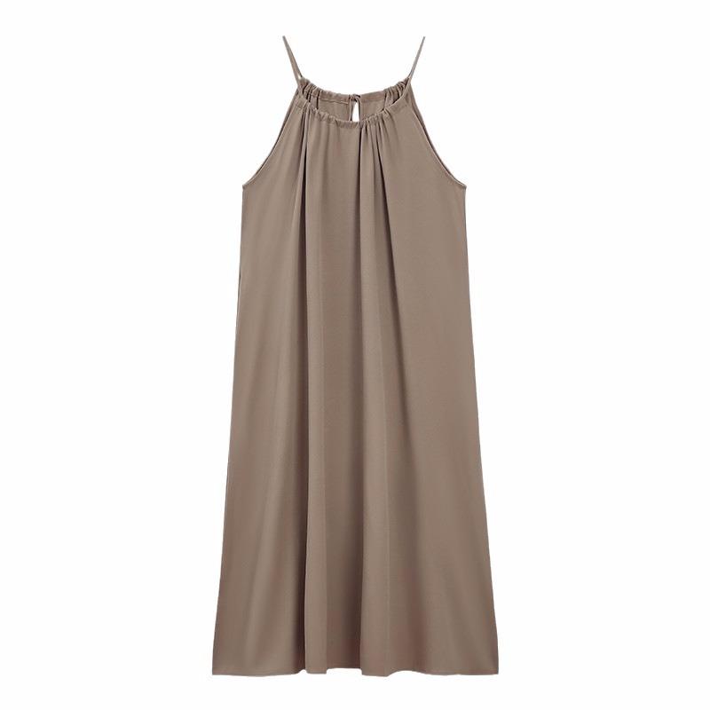 

Летнее женское карманное платье с лямкой на бретельках Fairy Seaside Vacation Beach Повседневные длинные платья XL