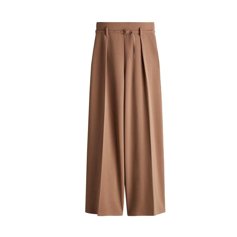 Spring New Arrival Women's Clothing French Retro Commute Minimalist Easiest for Match Loose Wide-Leg Casual Pants 1264858