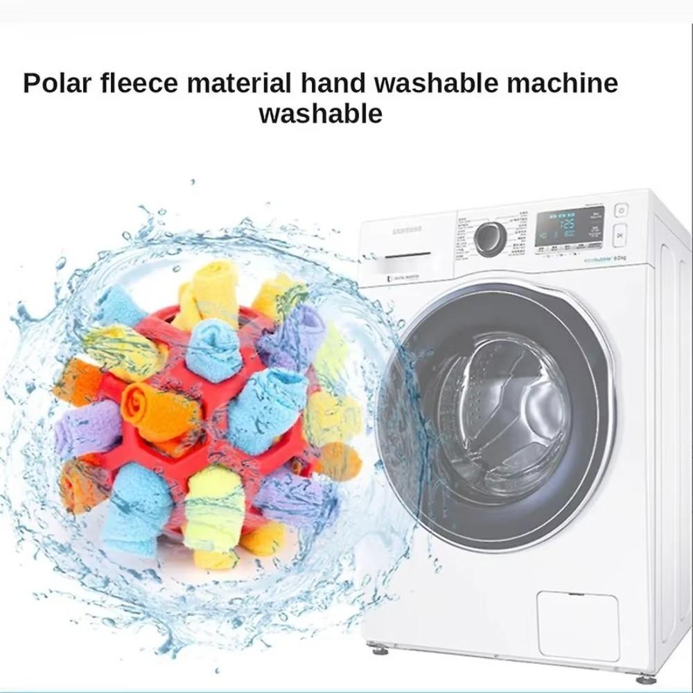 Polar Fleece Interactive Snuffle Durable Hiding Food Dog Snuffle Ball Portable Interactive Puzzle Dog Natural Foraging Skills