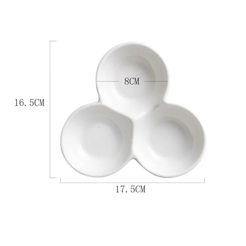 Ceramic Divided Sauce Dish